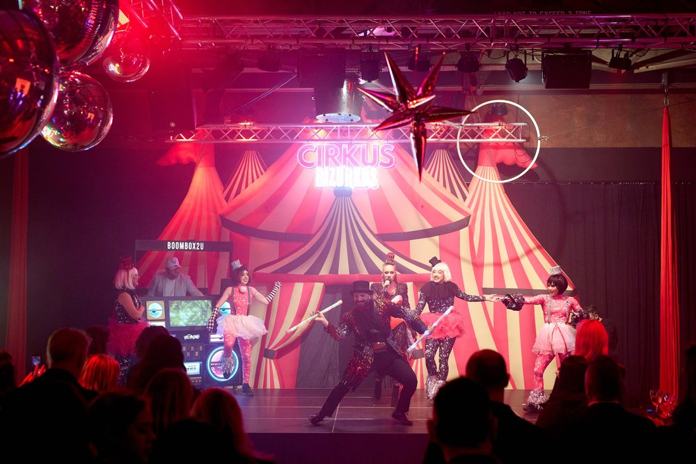 Circus themed stage
