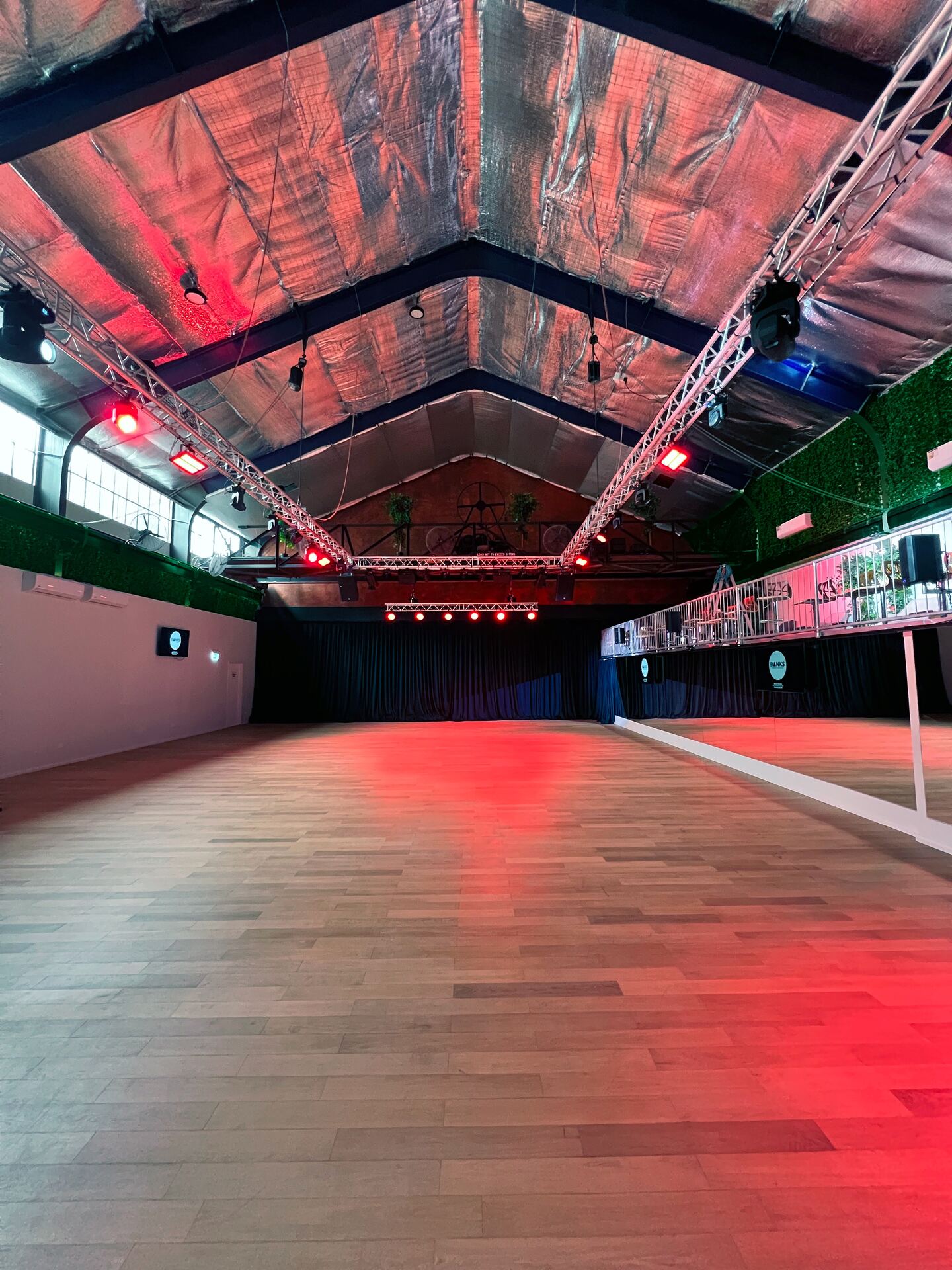 The Gantry production space lit for an evening event, Waterloo Sydney
