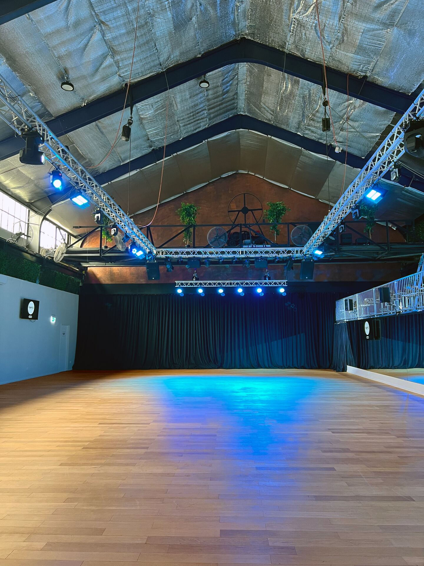 The Gantry interior with mezzanine and LED screen in Sydney