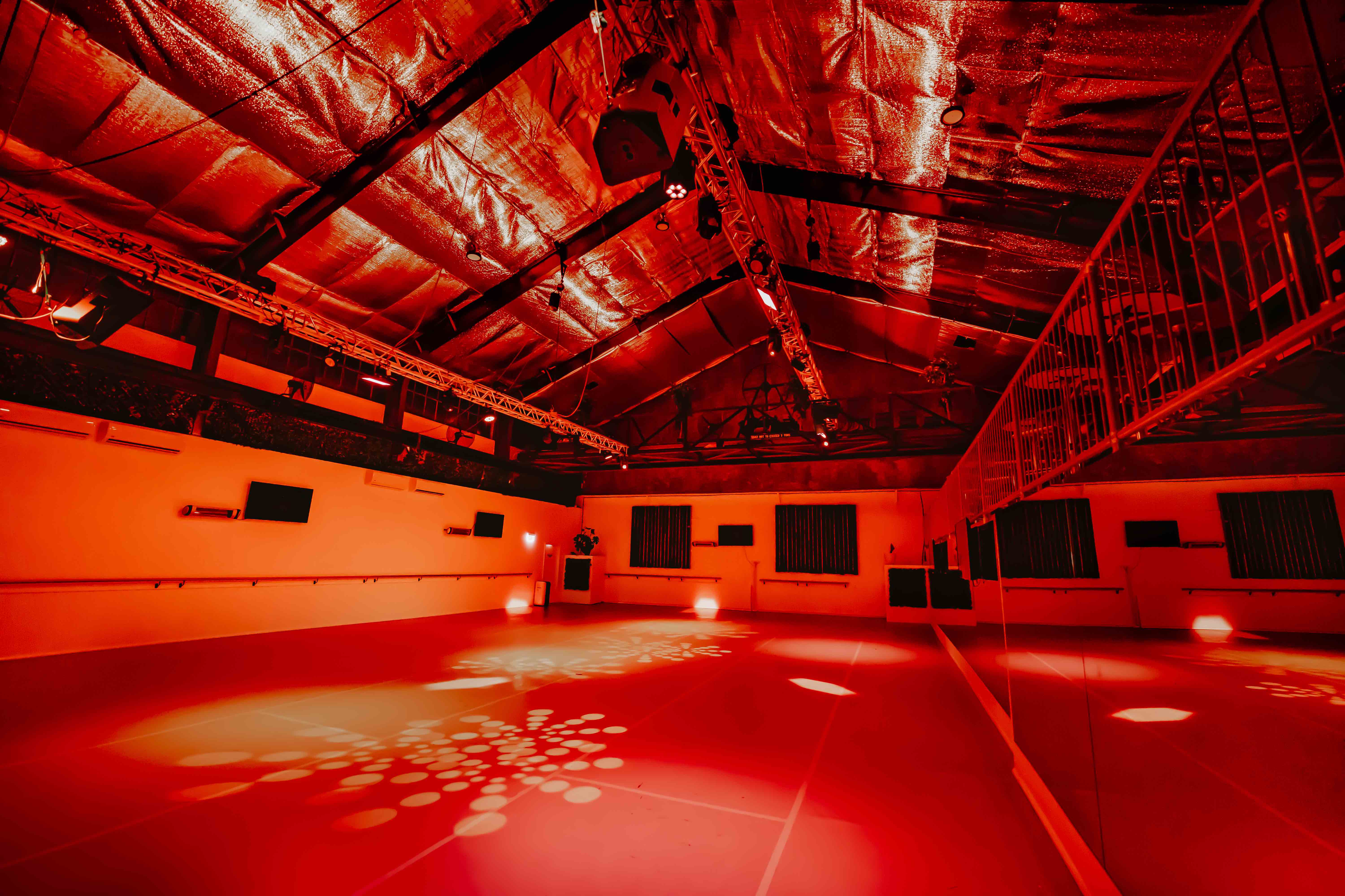 The Gantry with red atmospheric lighting