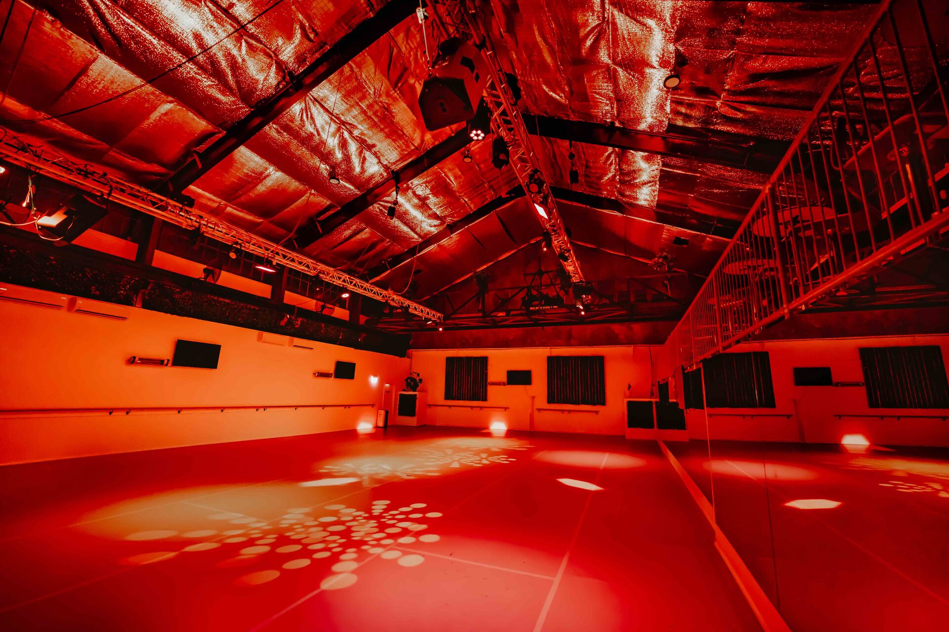 The Gantry with red atmospheric lighting