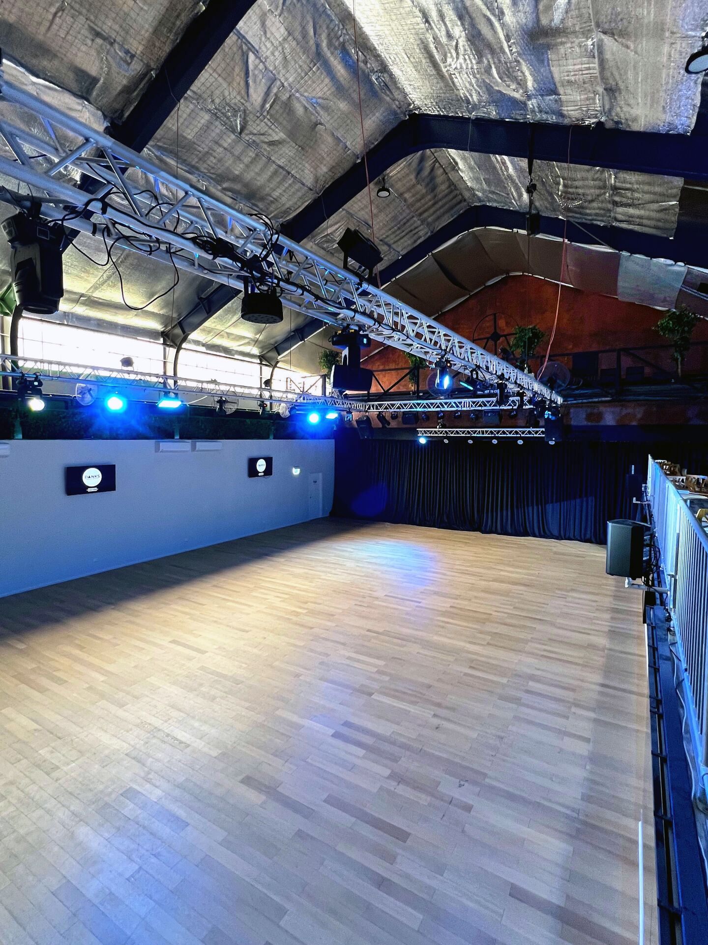 The Gantry's elevated mezzanine overlooking the main event floor